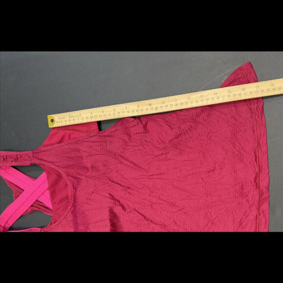 Lululemon Tank Top Bra Red Pink Luxury Designer Athletic Lounge Preppy 6 - Picture 5 of 15